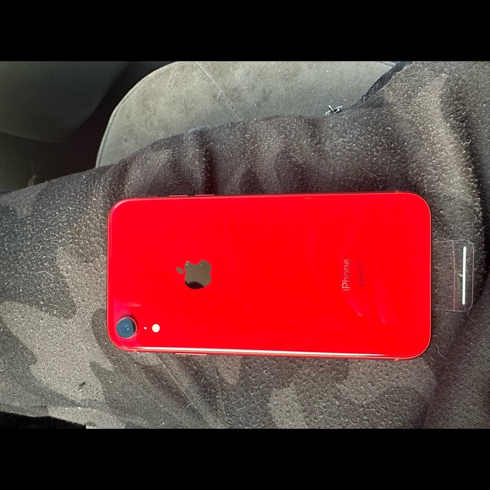 Brand new red iPhone X still in plastic